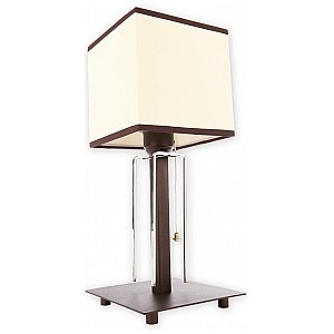 Zenit lampka stołowa 1 pł. / rdza wenge + chrom Lemir O1948 L1 RW 1/1