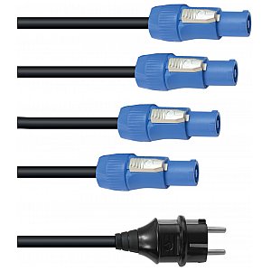 EUROLITE P-Con power cable 1-4, 3x2,5mm² Kabel Powercon 1/2
