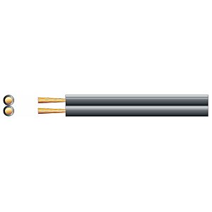 mercury Kabel głośnikowy 2x1,4mm High Quality Fig8, 2 x (79 x 0.15mmØ), Czarny 100m 1/2