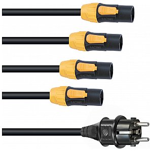 EUROLITE IP T-Con power cable 1-4, 3x2,5mm² Kabel Powercon 1/2