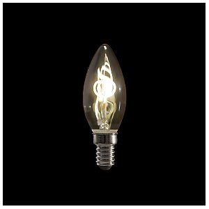 Showgear Żarówka dekoracyjna LED świeczka B10 E14 2W - ściemniana - żarówka spiralna 1/1