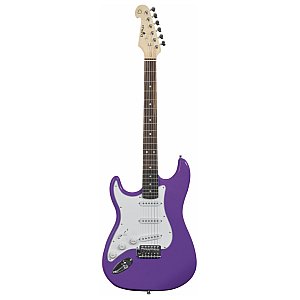 Chord CAL63/LH Guitar Purple, gitara elektryczna leworęczna 1/2
