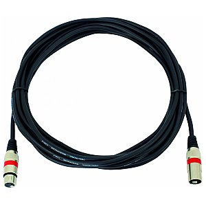 Omnitronic Kabel do mikrofonu MC-75R, 7,5m czerwony, XLR m/f, balanced 1/3