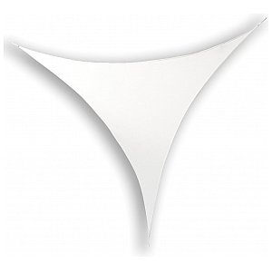 Wentex Biały rozciągliwy żagiel, trójkąt 125cm x 125cm 1/2