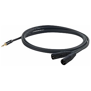 PROEL CHLP320LU15 kabel „Y”  3,5 mm Stereo jack - 2 x 3P XLR męski - 1,5m 1/1