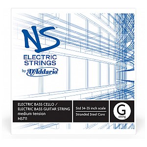 D'Addario NS Electric Bass/Cello Single G Struna 4/4 Medium Tension 1/2