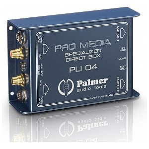 Palmer Pro Audio PLI 04 - Media DI Box 2-channel for PC and laptop 1/3