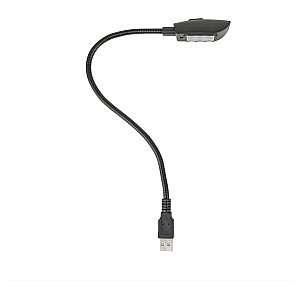 Showgear GooseLight USB, CW 30 cm, Lampka na gęsiej szyi, prosta 1/2