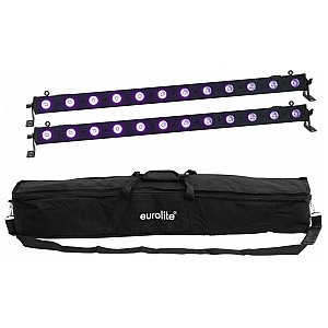 EUROLITE Zestaw oświetleniowy 2x LED BAR-12 UV Bar + Soft-Bag 1/1