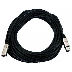 Omnitronic Cable MC-150, 15m,black,XLR m/f,balanced 1/4
