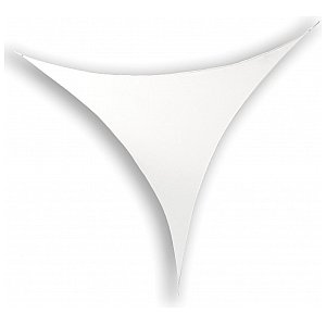 Wentex Biały rozciągliwy żagiel, trójkąt 375cm x 250cm 1/2