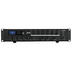 IHOS IPA-480 Wzmacniacz z mikserem Public Address 480 W, 6 stref BT/FM/USB/SD 1/6