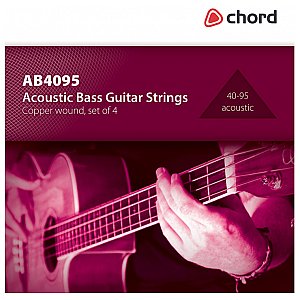 Struny do gitary akustycznej basowej Chord AB4095 Acoustic bass, 40-95 1/1