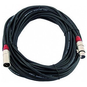 Omnitronic Cable MC-150R,15m,red XLR m/f,balance 1/4