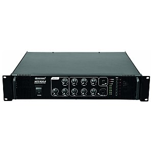Wzmacniacz miksujący 6 strefowy 500 W RMS Omnitronic MPZ-500.6 PA mixing amplifier 1/3