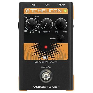 TC Helicon VoiceTone E1 Echo & Tap Delay, procesor wokalowy 1/2