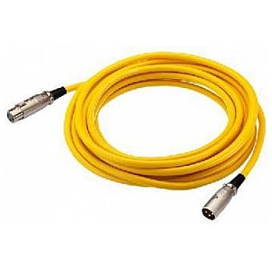 Monacor MEC-100/GE, kabel xlr symetryczny żółty 1m 1/2