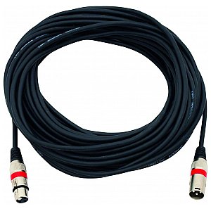 Omnitronic Cable MC-200R,20m,red XLR m/f,balance 1/4