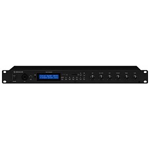 MONACOR DMP-130MIXBT Mikser mikrofonowo/liniowy z odtwarzaczem MP3 / BT / USB 1/2