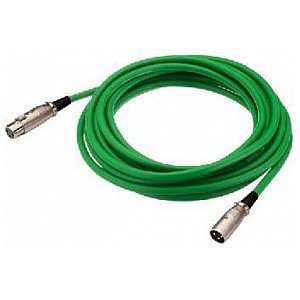 Monacor MEC-100/GN, kabel xlr symetryczny zielony 1m 1/2