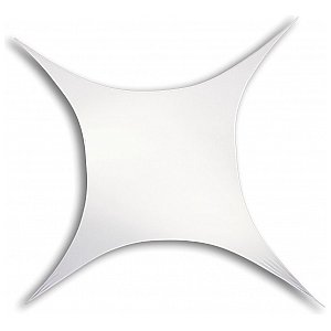 Wentex Biały rozciągliwy żagiel, kwadrat 250cm x 250cm 1/2