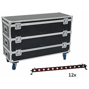 EUROLITE LED BAR-12 QCL RGB+UV Bar + Case with wheels Zestaw oświetleniowy 1/1
