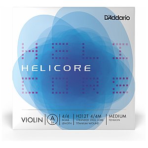 D'Addario Helicore Titanium-owijka Violin A 4/4 Średni naciąg 1/1