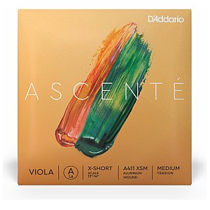 D'Addario Ascenté Viola Pojedyncza struna do skrzypiec A Extra-Short Średni naciąg 1/1