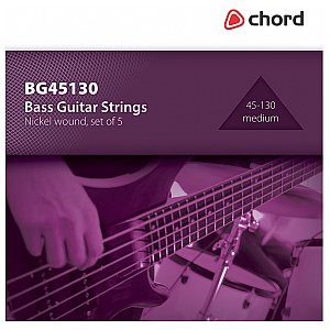 Struny do gitary basowej Chord BG45130 Medium, 45-130 1/1