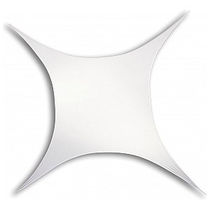 Wentex Biały rozciągliwy żagiel, kwadrat 125cm x 125cm 1/2