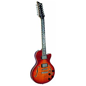 Dimavery LP-612 E-Guitar, flamed Sunburst, gitara elektryczna 1/4