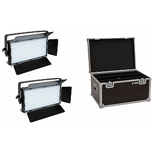 EUROLITE Zestaw oświetleniowy 2x LED PLL-480 CW/WW Panel + Case 1/3
