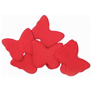 TCM FX Wolno opadające konfetti Motyle 55x55mm, red, 1kg 1/1
