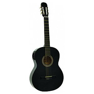 Dimavery AC-E300 classical guitar, black, gitara klasyczna 1/3