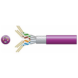 mercury Kabel ethernet, skrętka Cat6a S/FTP LSZH Network Cable 305m Lilac 1/2