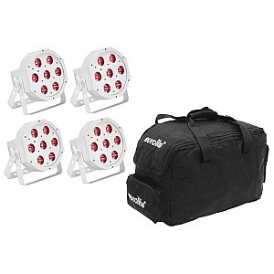 EUROLITE Reflektory sceniczne Set 5x LED SLS-7 HCL Spot white + Soft Bag 1/1