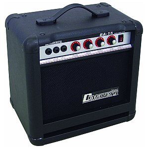 Dimavery BA-15 Bass amplifier 15W black, combo gitarowe 1/3