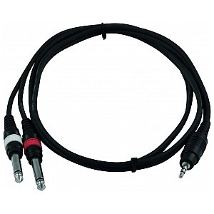 Omnitronic Cable AC-35 3.5jack plug st/2x6,3 pl.1,5m 1/3