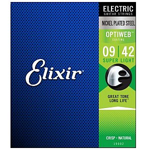 Struny Elixir 19002 Optiweb Super Light 9-42 – do gitary elektrycznej 1/3