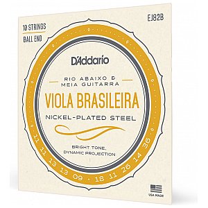 D'Addario EJ82B Struny do altówki Brasileira zestaw, Rio Abaixo and Meia Guitarra 1/4