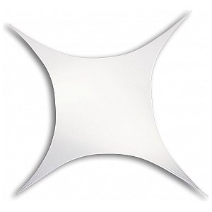 Wentex Biały rozciągliwy żagiel, kwadrat 375cm x 250cm 1/2