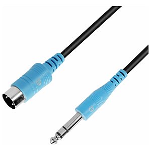 Adam Hall Cables 3 STAR B VMIDI 0150 - Kabel TRS Midi (typ A) 6,3 mm jack TRS do Midi 5-pin, 1,5 m 1/1