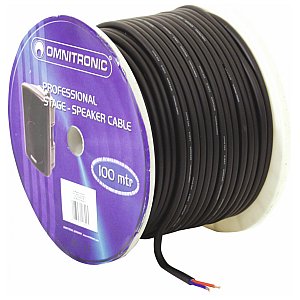 OMNITRONIC Kabel głośnikowy 2x2.5 100m bk durable 1/2