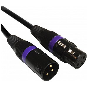 Accu Cable AC-DMX3 / 0,5 3 pkt. XLRm / 3 pkt. XLRf 0,5 m Kabel DMX 1/1