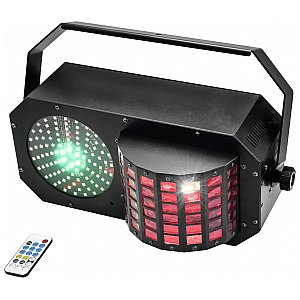 EUROLITE LED Triple FX Laser Box - Efekt świetlny z derby, laserem RG i stroboskopem 1/5