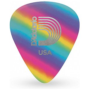 D'Addario Rainbow Celluloid Kostki gitarowe 10 szt., Extra Heavy 1.25mm 1/2