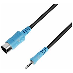 Adam Hall Cables 3 STAR B WMIDI 0060 - Kabel TRS Midi (typ A) 3,5 mm jack TRS do Midi 5-pin, 0,6 m 1/1