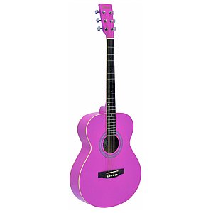 Dimavery AW-303 western-guitar, pink, gitara akustyczna 1/4