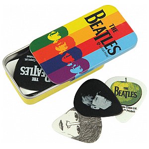 D'Addario Beatles Signature Pudełko kostek gitarowych, Stripes 1/3