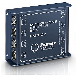 Splitter mikrofonowy 2 kanałowy Palmer Pro Audio PMS 02 - Dual Channel Microphone Splitter 1/3